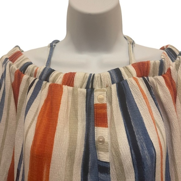 BCX Striped Top Multicolored size XS - Picture 3 of 6